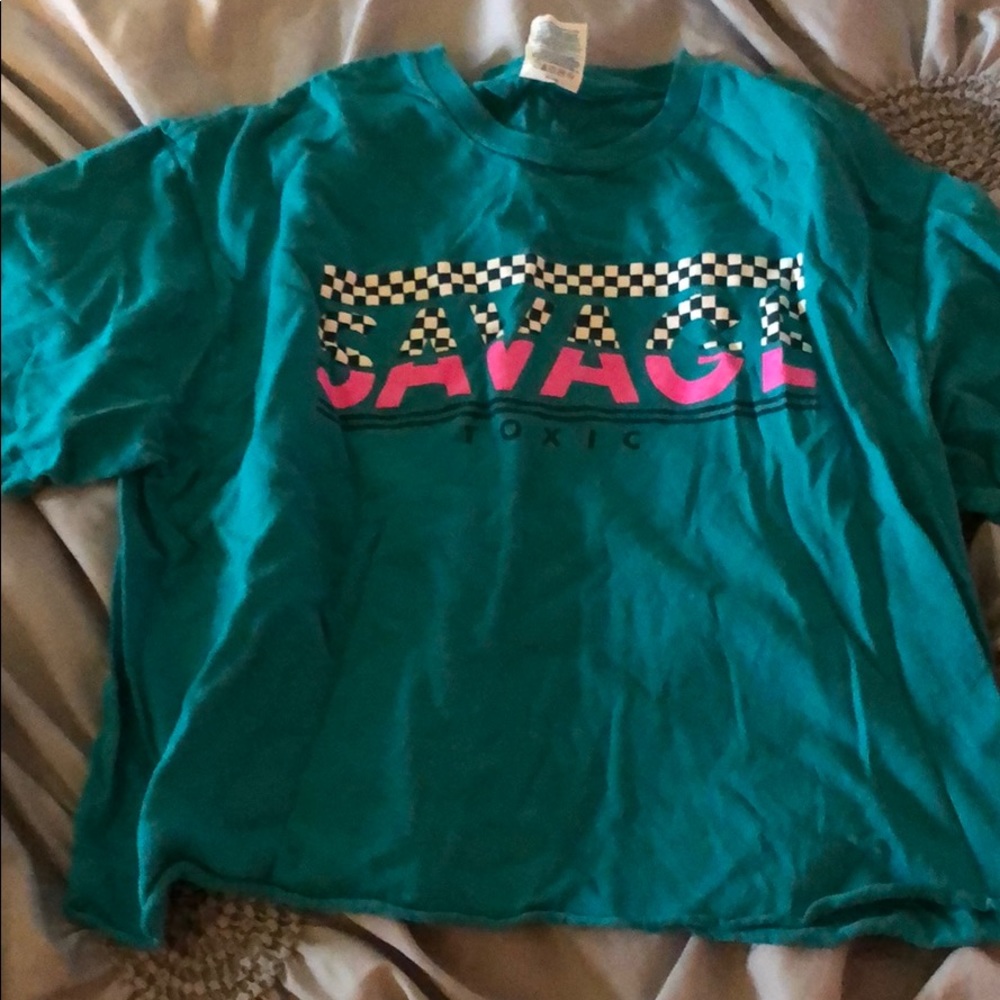 Rue 21 savage toxic tee size medium top top